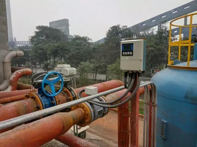 分體式電磁流量計(jì)現(xiàn)場(chǎng)安裝案例圖